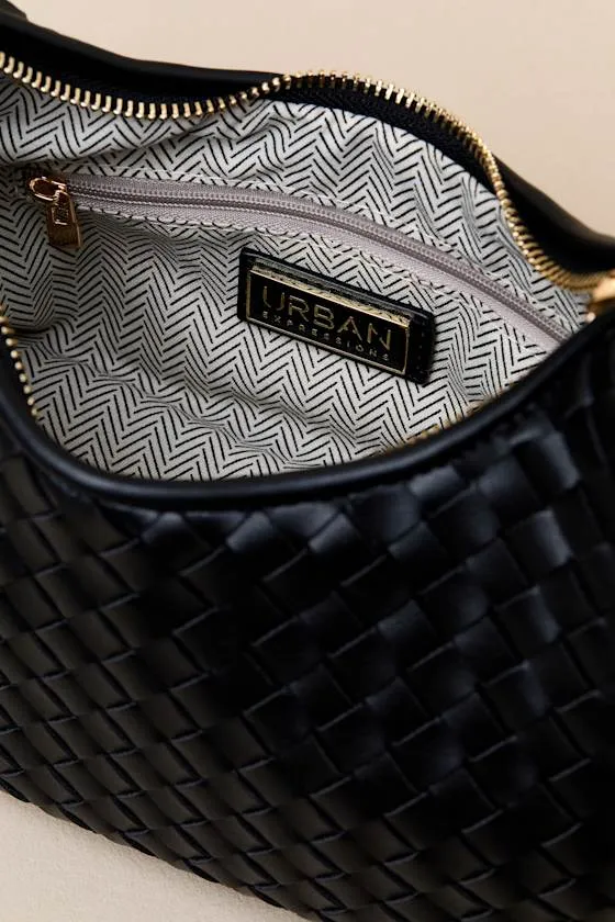 Hadara Black Woven Crossbody Handbag sold by Lulus product image thumbnail 3