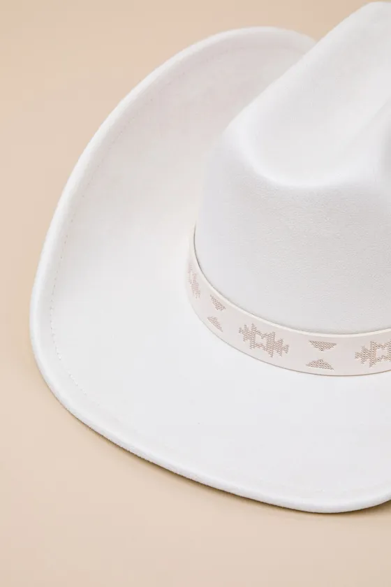 Wyatt White Western Hat sold by Lulus product image thumbnail 2