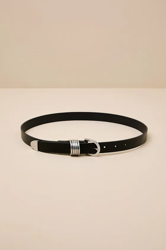 Sade Black Ring Belt sold by Lulus product image thumbnail 3