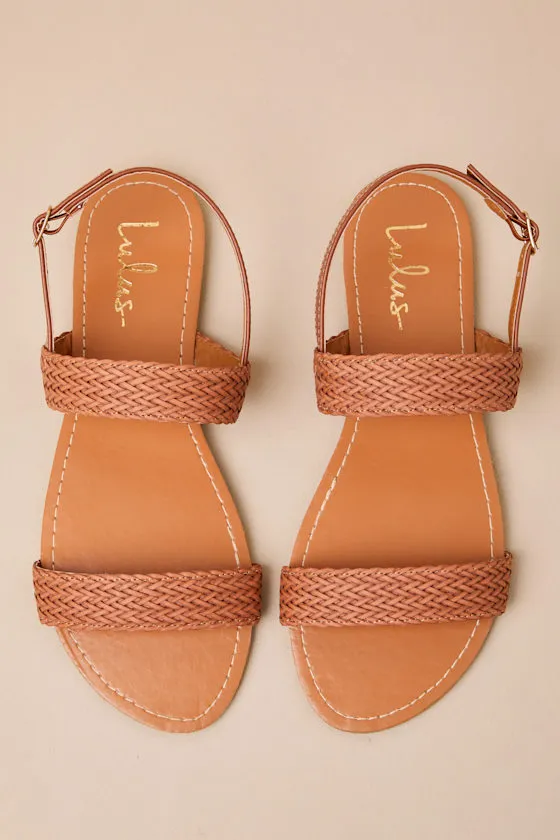 Blaise Camel Flat Sandals sold by Lulus product image thumbnail 4