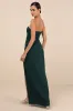 Memorably Iconic Emerald Green Strapless Lace Bustier Maxi Dress sold by Lulus