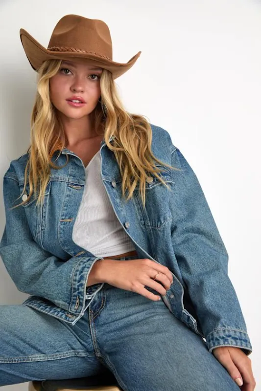 Donelle Brown Cowboy Hat sold by Lulus