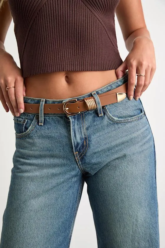 Sade Brown Ring Belt sold by Lulus