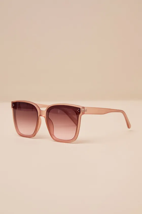Vanucci Mauve Square Sunglasses sold by Lulus product image thumbnail 2