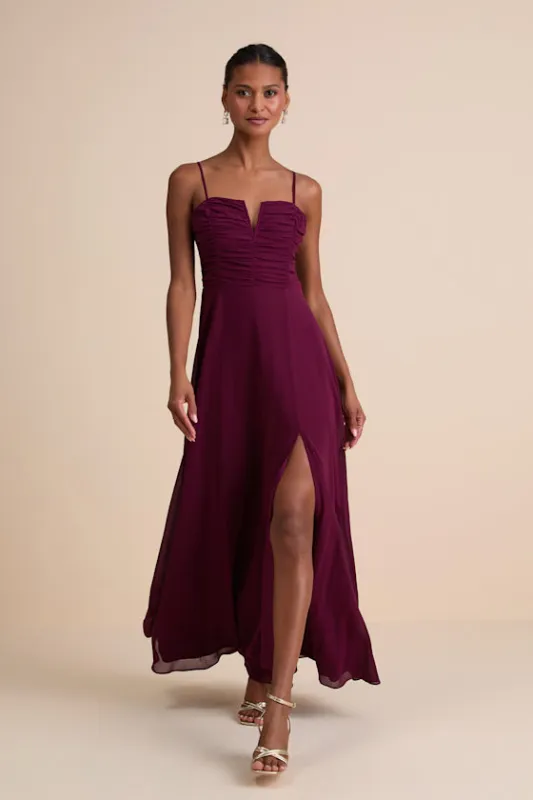 Sweeney Plum Purple Sleeveless Maxi Dress sold by Lulus