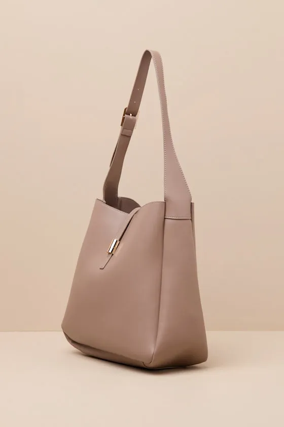 Yara Taupe Shoulder Bag sold by Lulus product image thumbnail 2