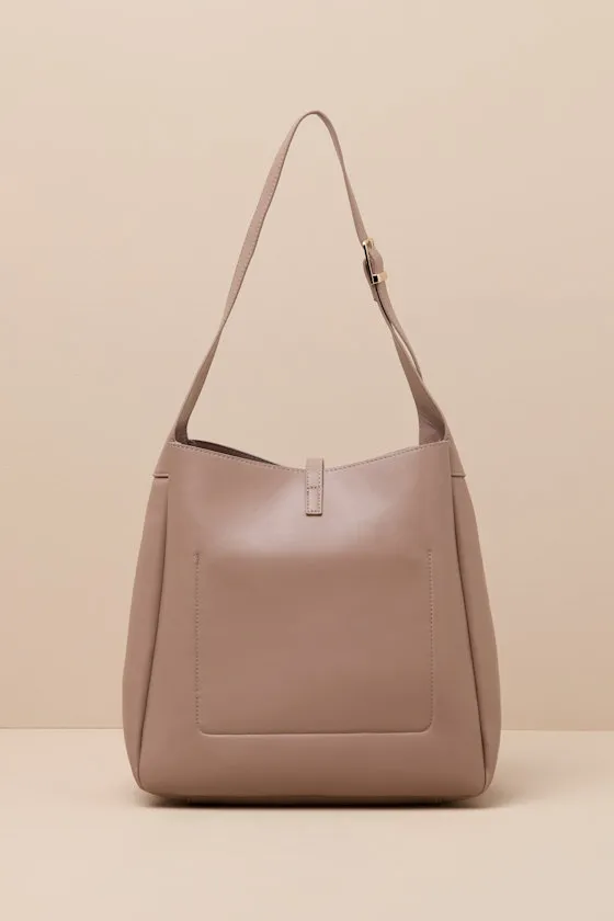 Yara Taupe Shoulder Bag sold by Lulus product image thumbnail 3