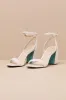 SB-Jet Ivory Pearl Ankle Strap Sandals sold by Lulus