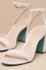 SB-Jet Ivory Pearl Ankle Strap Sandals sold by Lulus