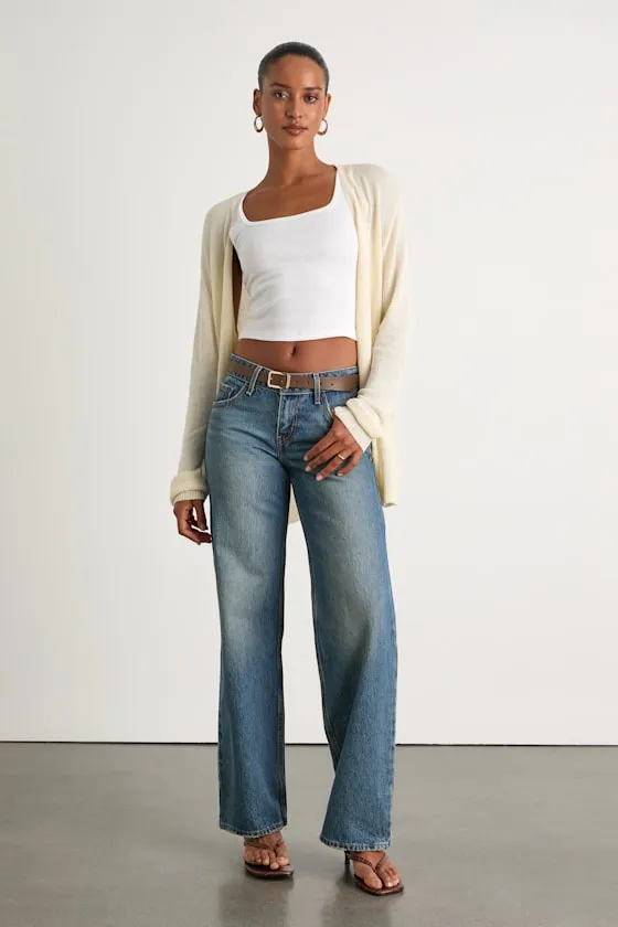 Clean Aesthetic Cream Knit Cardigan Sweater sold by Lulus product image thumbnail 4