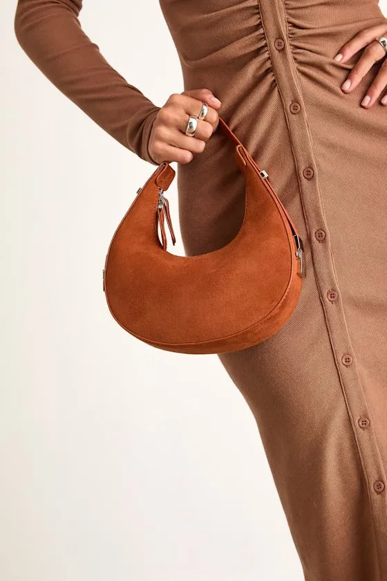 Easton Tan Suede Mini Handbag sold by Lulus product image thumbnail 3
