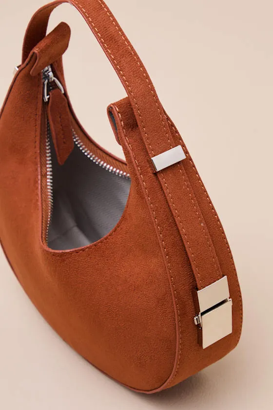 Easton Tan Suede Mini Handbag sold by Lulus product image thumbnail 4