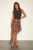 Yaiza Black Mesh Ruched Sleeveless Top sold by Lulus