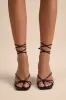 Senna Black Strappy Lace-Up High Heel Sandals sold by Lulus