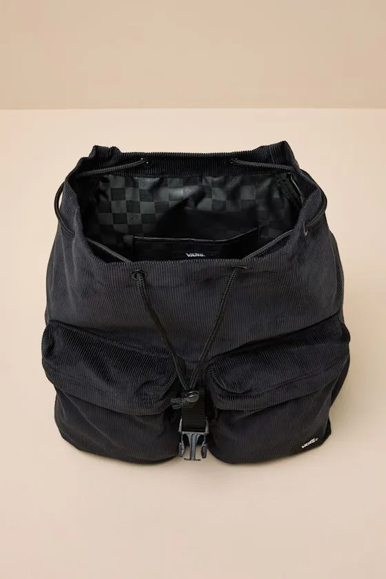 Scatter Black Corduroy Backpack sold by Lulus product image thumbnail 4