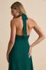 Cammie Emerald Halter Neck Ruched Maxi Dress sold by Lulus