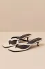 Massima Bone Croc-Embrossed Thong Kitten Heel Sandals sold by Lulus