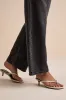 Massima Bone Croc-Embrossed Thong Kitten Heel Sandals sold by Lulus