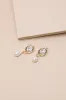 Yasmine Gold Rhinestone Pearl Drop Earrings sold by Lulus