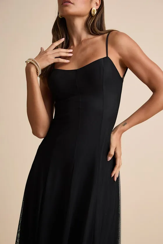 Atori Black Mesh Sleeveless Maxi Dress sold by Lulus product image thumbnail 2