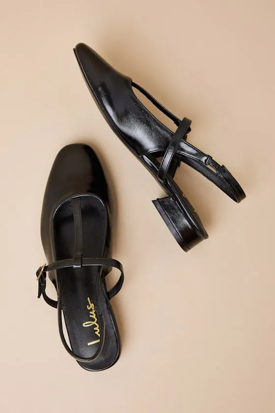 Shai Black Slingback Low Heel Mary Janes sold by Lulus product image thumbnail 4