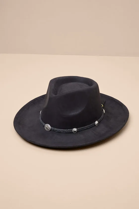 Rexana Black Braided Concho Western Hat sold by Lulus product image thumbnail 2