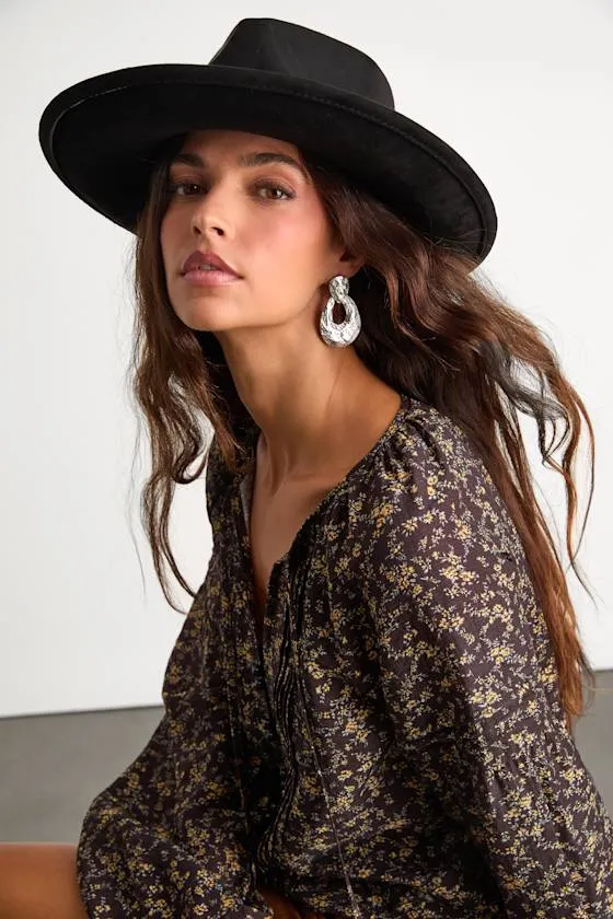 Rexana Black Braided Concho Western Hat sold by Lulus product image thumbnail 3