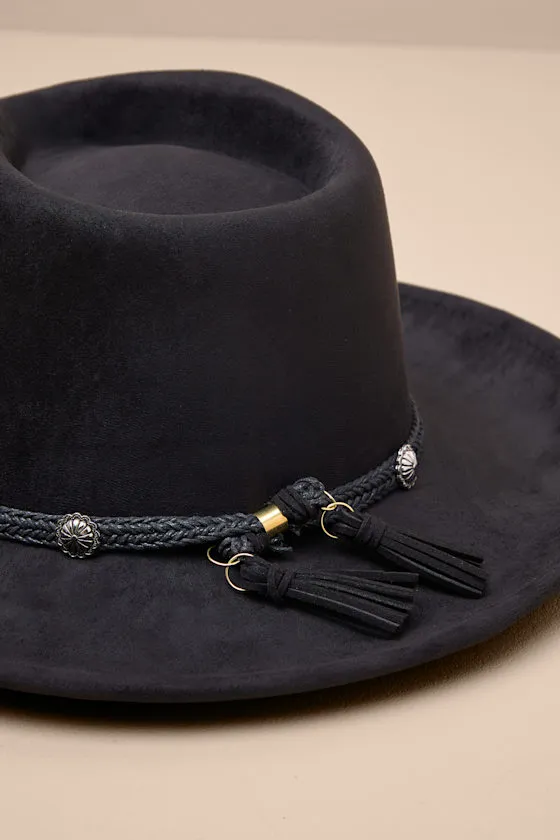 Rexana Black Braided Concho Western Hat sold by Lulus product image thumbnail 4