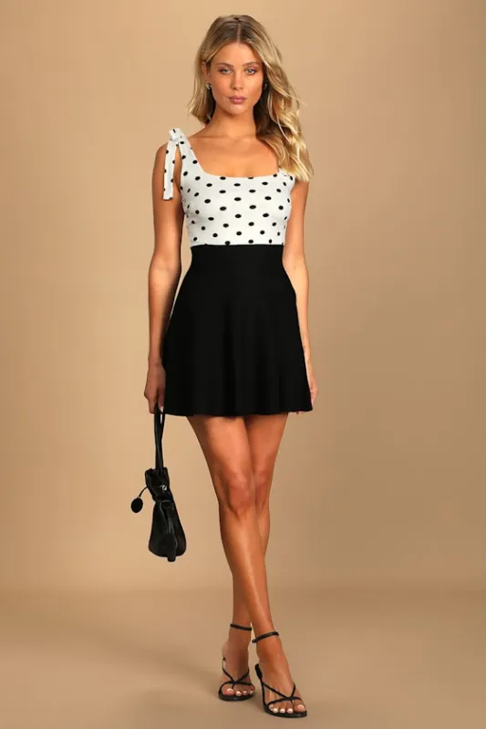 Fall Moments Black Mini Sweater Skirt sold by Lulus