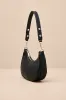 Carina Black Crescent Shoulder Bag sold by Lulus