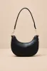 Carina Black Crescent Shoulder Bag sold by Lulus
