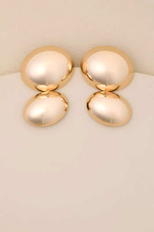 Thalia 18KT Gold Oblong Drop Earrings sold by Lulus