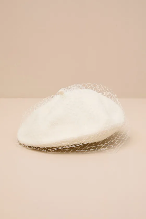 Betty White Netted Beret sold by Lulus