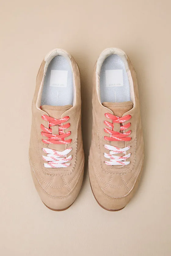 Laini Camel Suede Leather Lace-Up Sneakers sold by Lulus product image thumbnail 2