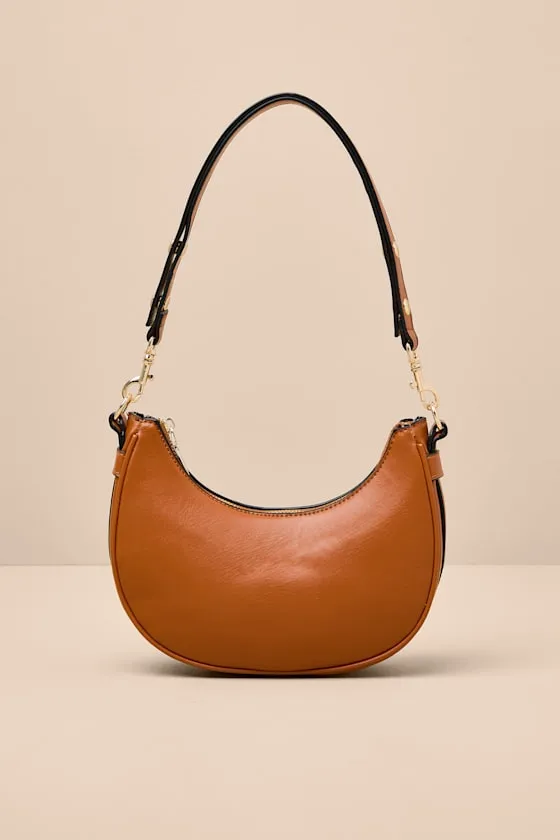 Carina Tan Crescent Shoulder Bag sold by Lulus