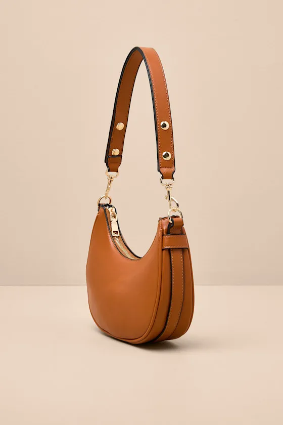 Carina Tan Crescent Shoulder Bag sold by Lulus product image thumbnail 2