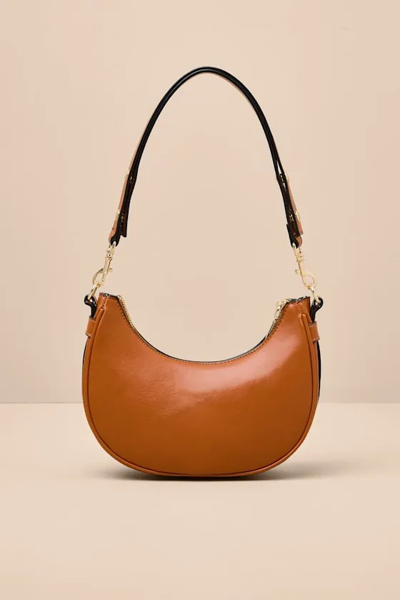 Carina Tan Crescent Shoulder Bag sold by Lulus product image thumbnail 3