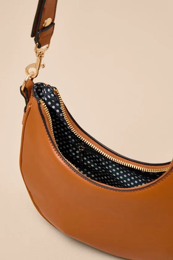 Carina Tan Crescent Shoulder Bag sold by Lulus product image thumbnail 4