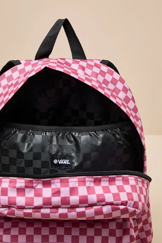 Old Skool Mauvewood Pink Checkered Backpack sold by Lulus product image thumbnail 4
