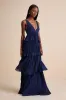 Mesmerizing Essence Navy Pleated Backless Tiered Maxi Dress sold by Lulus