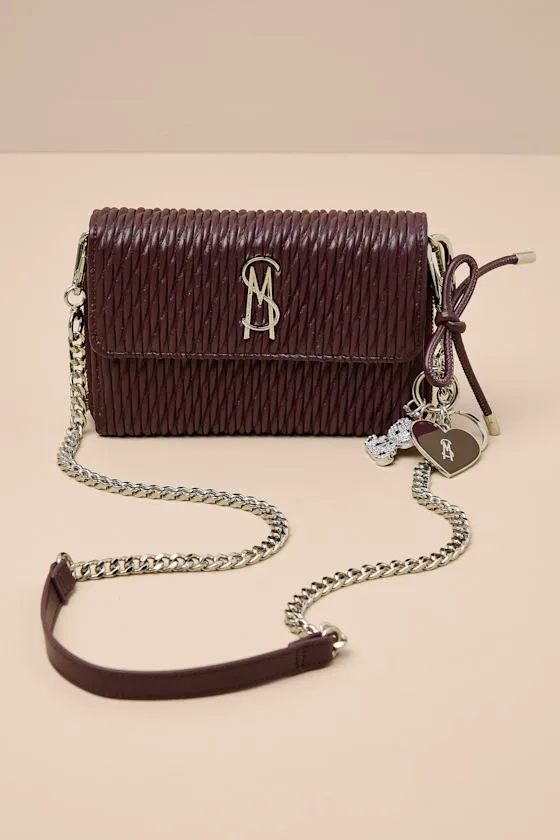 Bcarina Wine Red Quilted Crossbody Handbag sold by Lulus