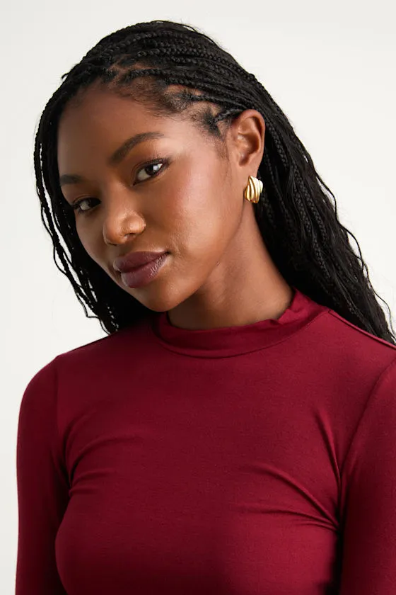 Erhan Gold Textured Square Earrings sold by Lulus product image thumbnail 3