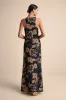 Kyra Navy Floral Mesh Cowl Neck Maxi Dress sold by Lulus