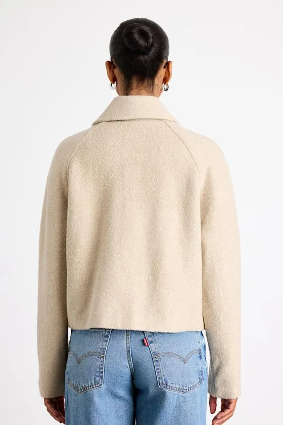 Brixlynn Beige Wool Collared Jacket sold by Lulus product image thumbnail 4