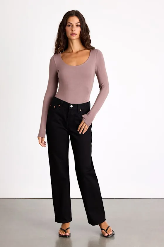 Easily Loved Taupe Long Sleeve Bodysuit sold by Lulus product image thumbnail 3