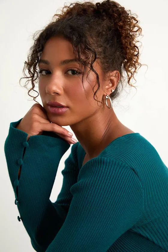 Naledi 14KT White Gold Rhinestone Hoop Earrings sold by Lulus product image thumbnail 3