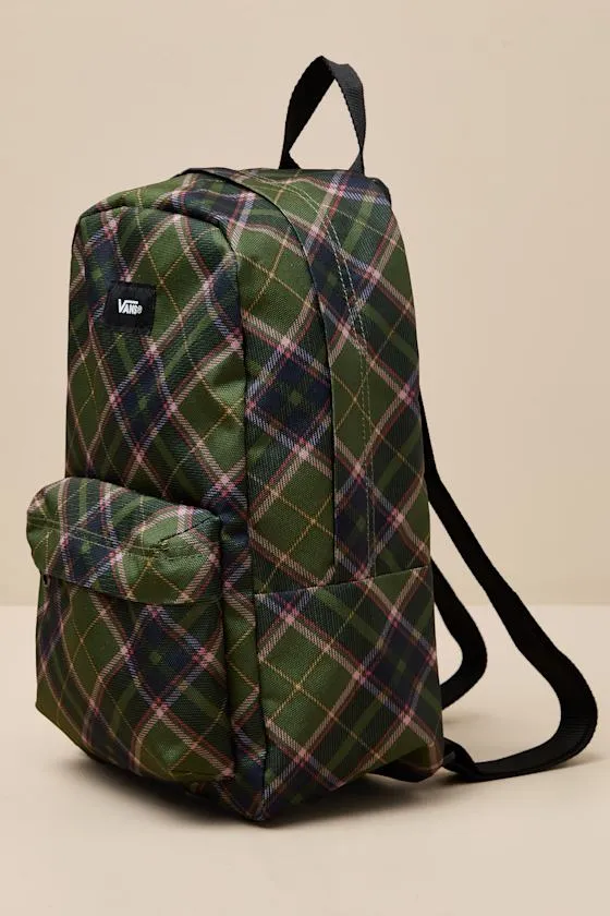 Old Skool Pine Forest Plaid Mini Backpack sold by Lulus product image thumbnail 2