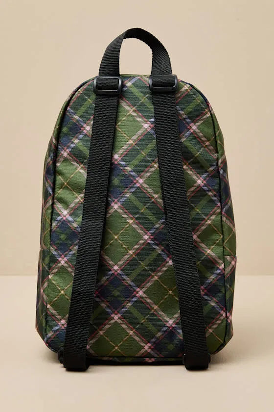 Old Skool Pine Forest Plaid Mini Backpack sold by Lulus product image thumbnail 3