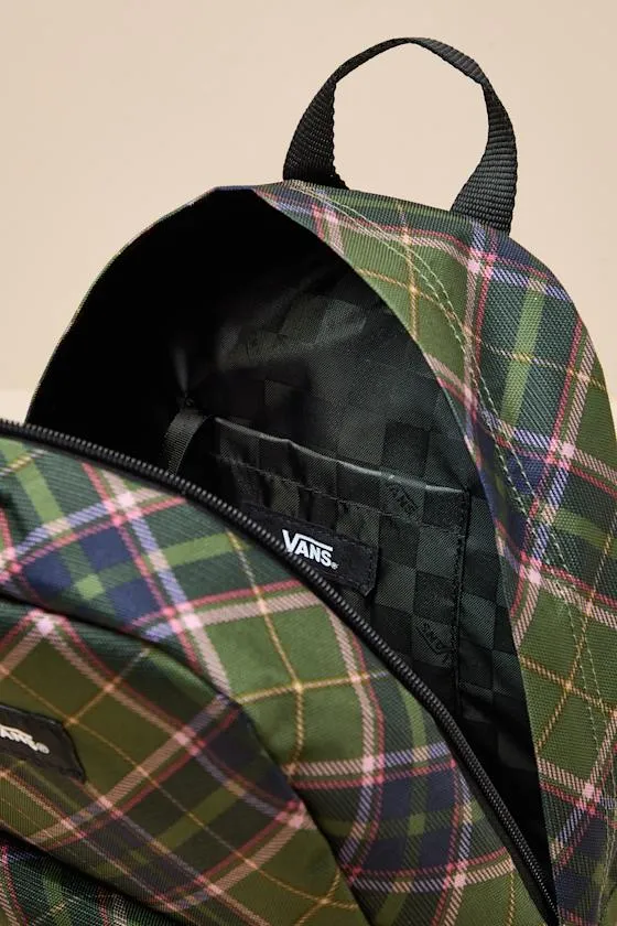 Old Skool Pine Forest Plaid Mini Backpack sold by Lulus product image thumbnail 4