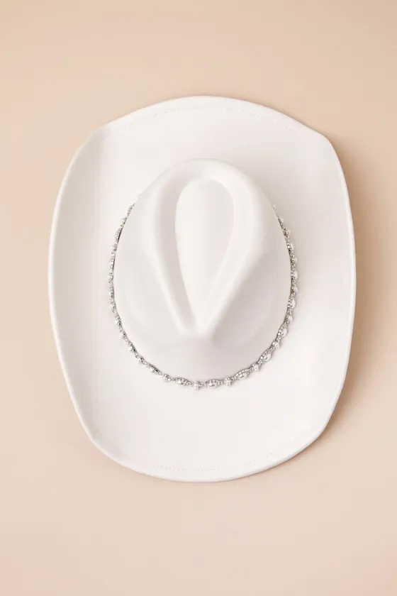 Raisa Ivory Rhinestone Pearl Western Hat sold by Lulus product image thumbnail 4